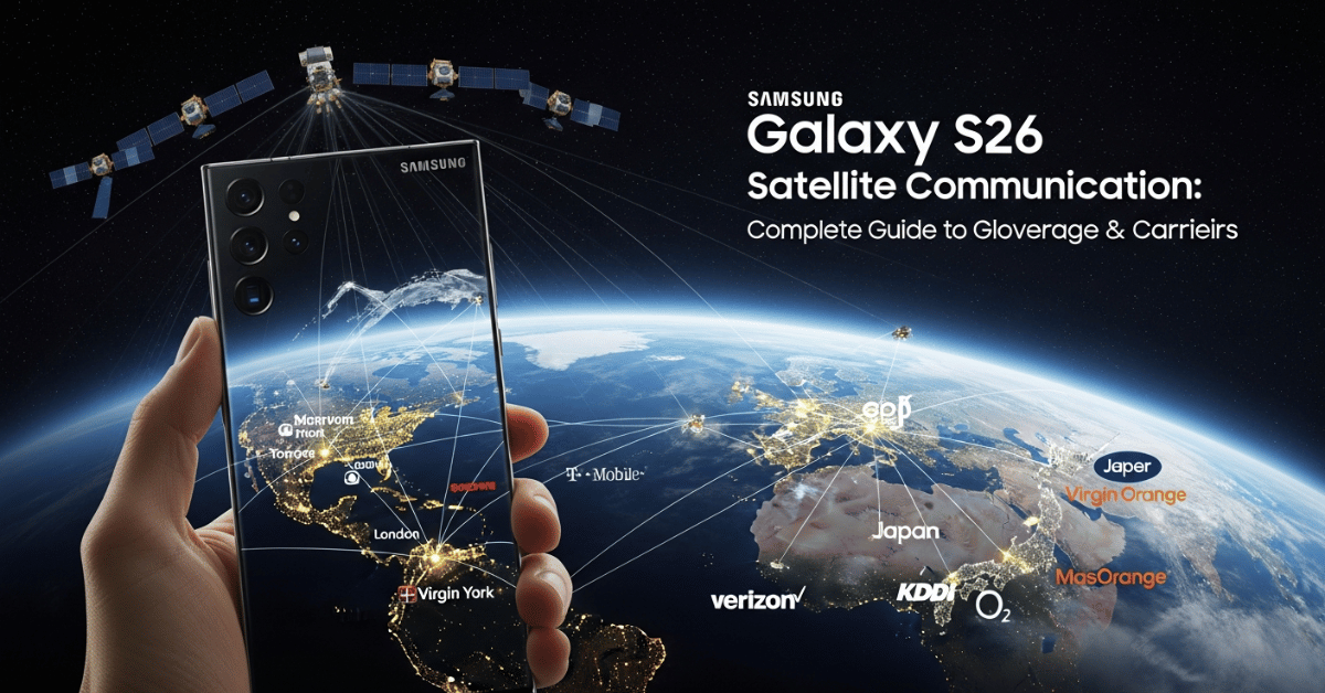 Galaxy S26 Satellite Communication: Carriers and Coverage 1 Galaxy S26