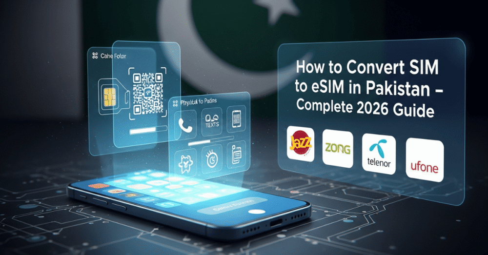 Pakistan Simiii How to Convert SIM to eSIM in Pakistan - Complete 2026 Guide